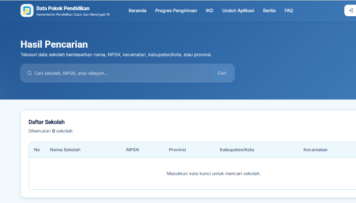 Cek NPSN Sekolah Online 2026, Begini Cara Mengetahui Nomor Pokok Sekolah Nasional dengan Mudah