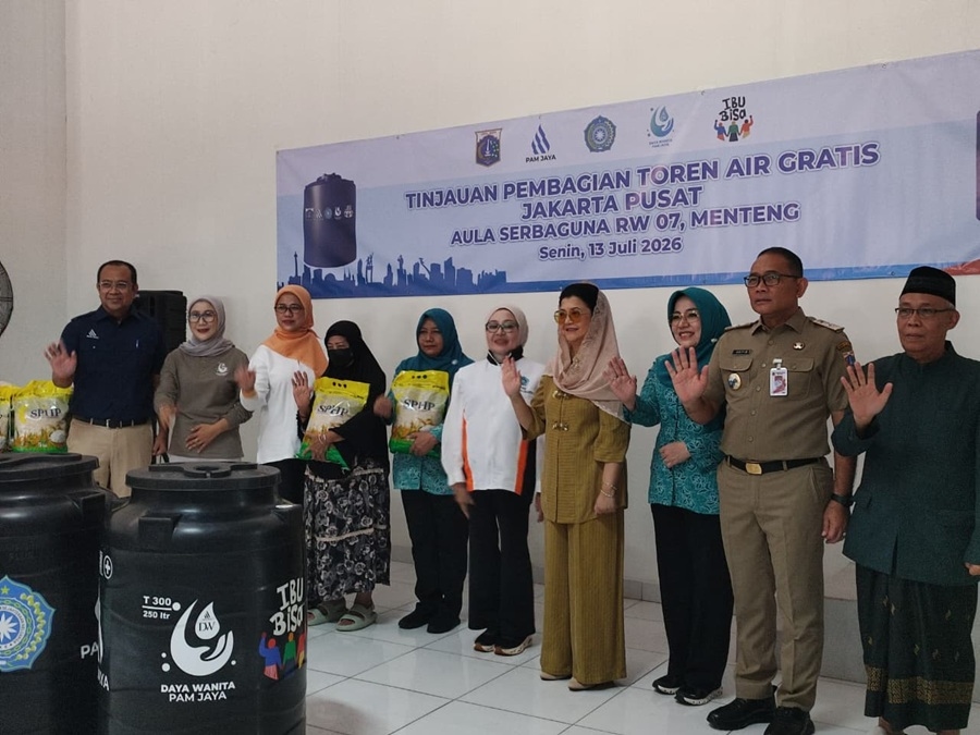 PAM Jaya Salurkan Lima Ribu Toren Gratis, Prioritaskan Wilayah dengan Suplai Air Masih Rendah