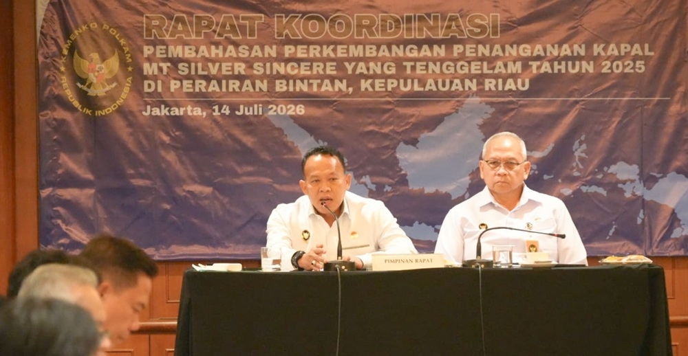 Kemenko Polkam Percepat Penanganan Kapal Asing yang Tenggelam di Laut Indonesia, Cegah Kerugian Negara dan Perkuat Kedaulatan Maritim