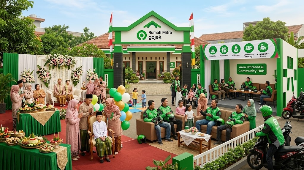 Rumah Mitra Gojek Jadi Fasilitas Unik, Kini Bisa Dipakai Khitanan hingga Pernikahan