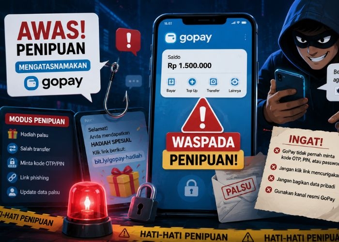 Waspada Penipuan Mengatasnamakan GoPay, Kenali Modus dan Cara Menghindarinya