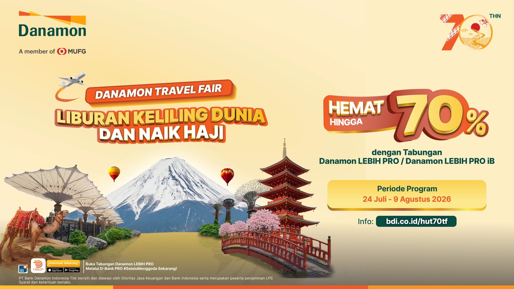Danamon Travel Fair Hadir di 7 Kota, Tebar Berbagai Program ke Nasabah