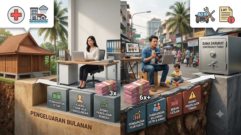 Cara Menghitung Dana Darurat yang Tepat: Jangan Asal Ikuti Rumus 3–6 Bulan Pengeluaran 