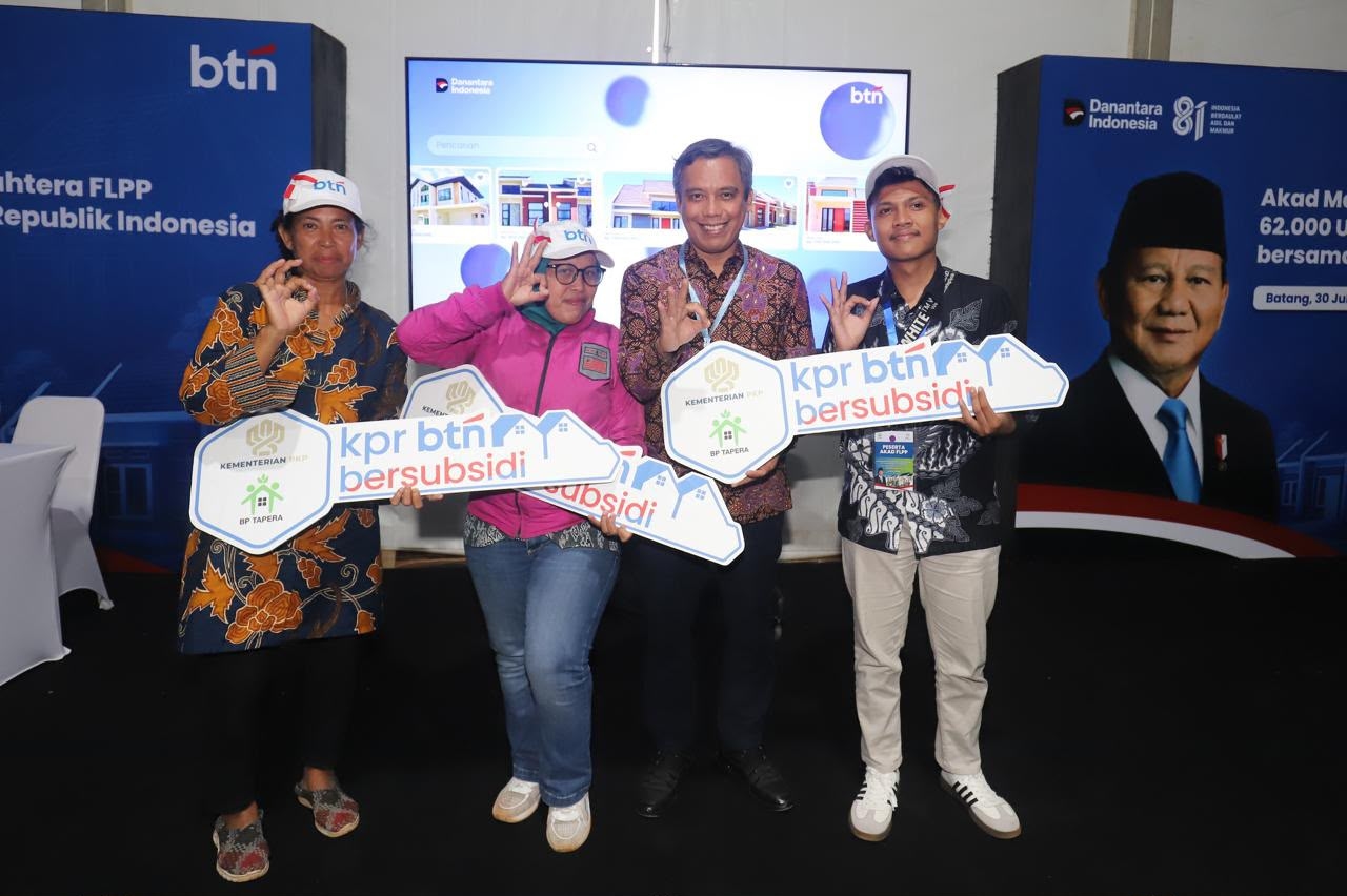 Bersama Danantara, BTN Jadi Penyalur Terbesar dalam Akad Massal 62.000 Rumah Subsidi