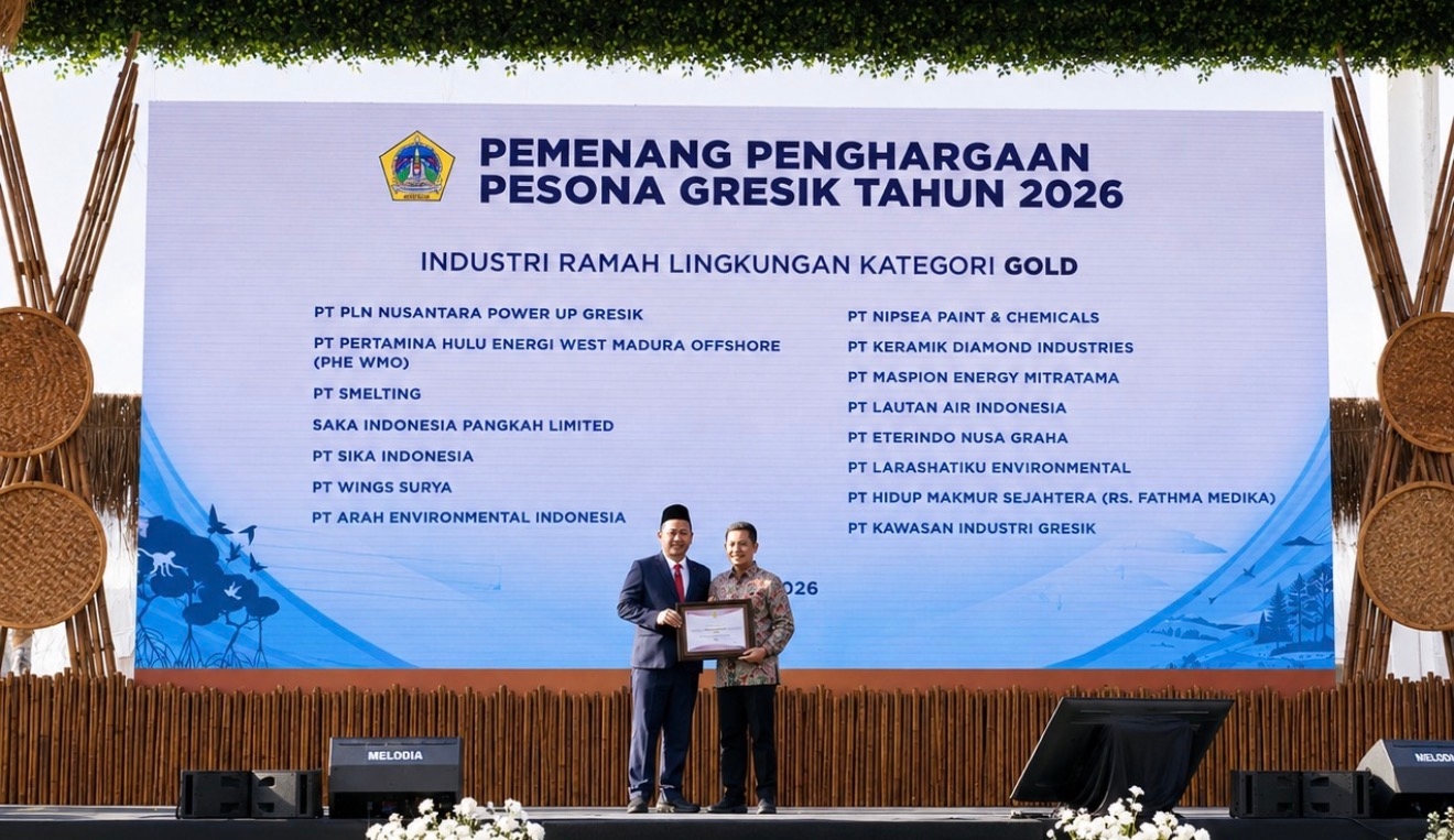 Lautan Air Indonesia Raih Penghargaan Industri Ramah Lingkungan Kategori Gold di Gresik