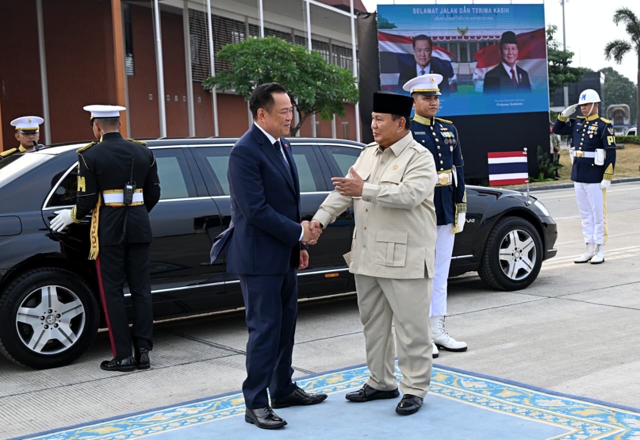 Prabowo Antar Langsung PM Thailand Pulang, Tutup Kunjungan Bersejarah di Indonesia