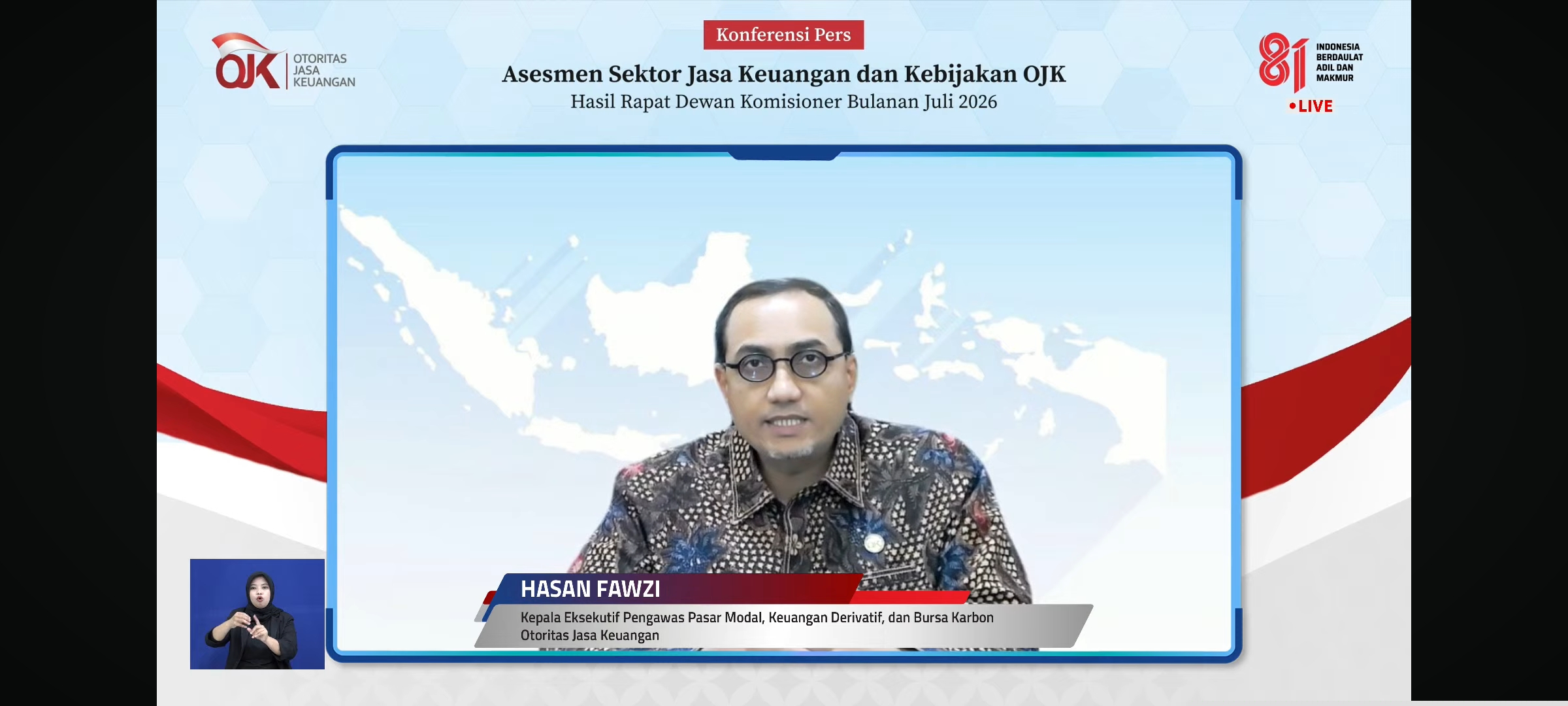 Investor Pasar Modal RI Tembus 30,06 Juta, OJK Bidik 35 Juta SID pada 2030