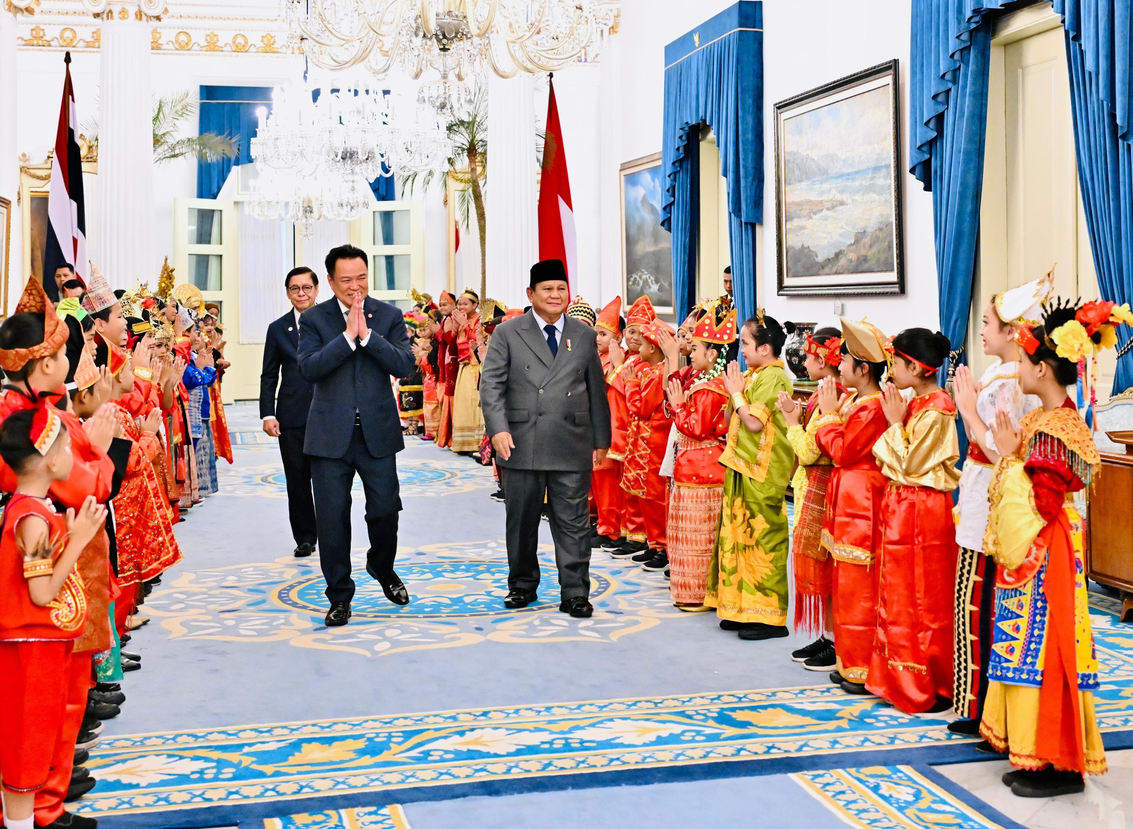 Bernuansa Budaya Nusantara, Prabowo Jamu PM Thailand Santap Malam di Istana Negara