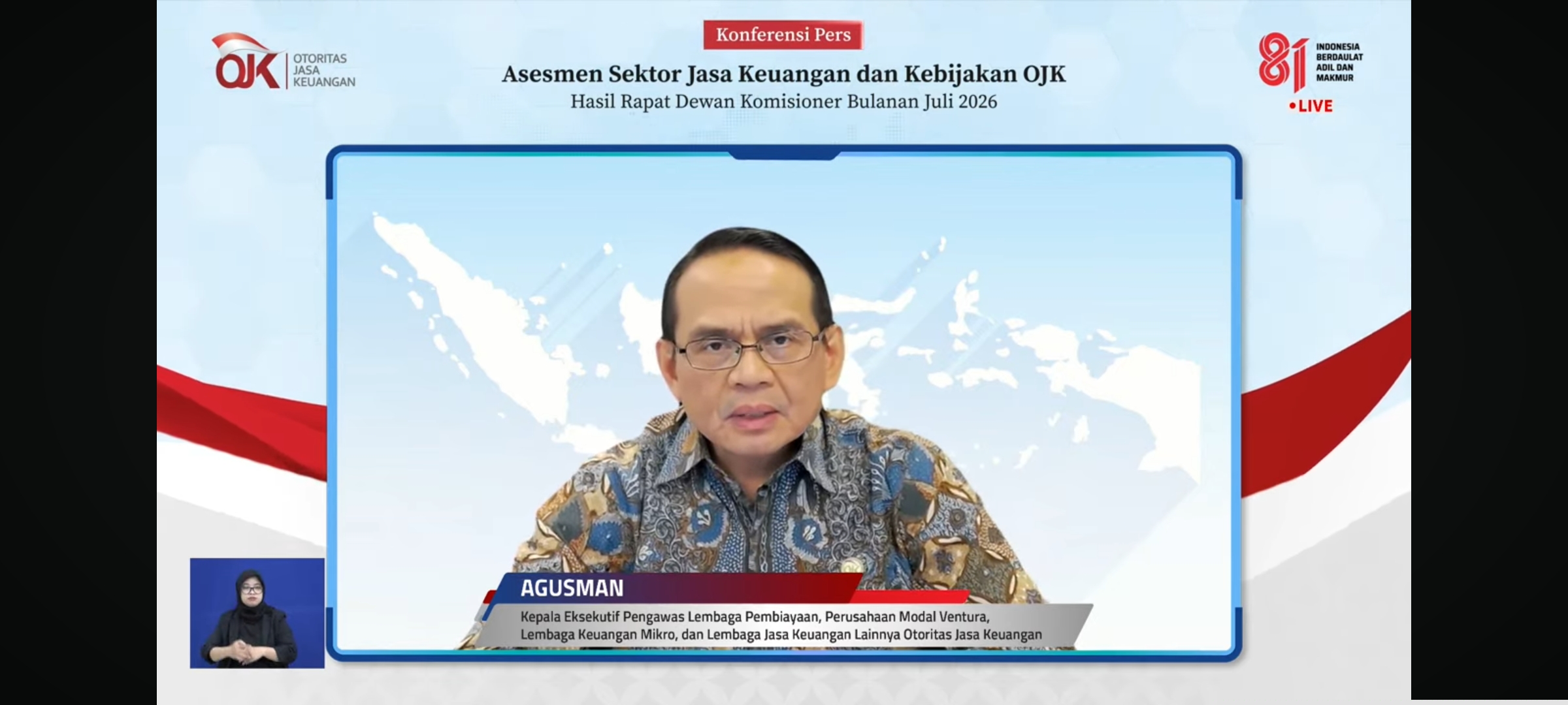 OJK Jatuhkan 176 Sanksi ke Sektor PVML Selama Juli 2026