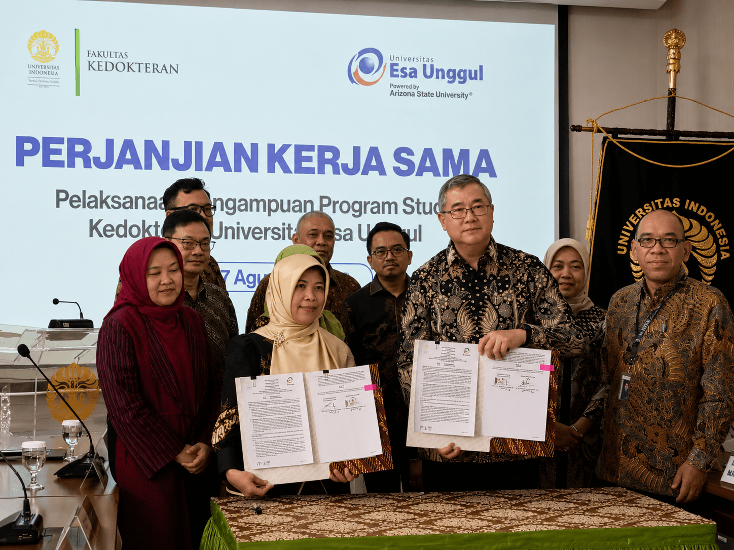 Esa Unggul Gandeng UI Perkuat Pendidikan Kedokteran