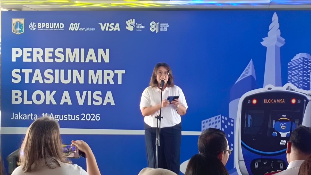 MRT Jakarta Gandeng Visa, Naik Kereta Kini Tinggal Tap