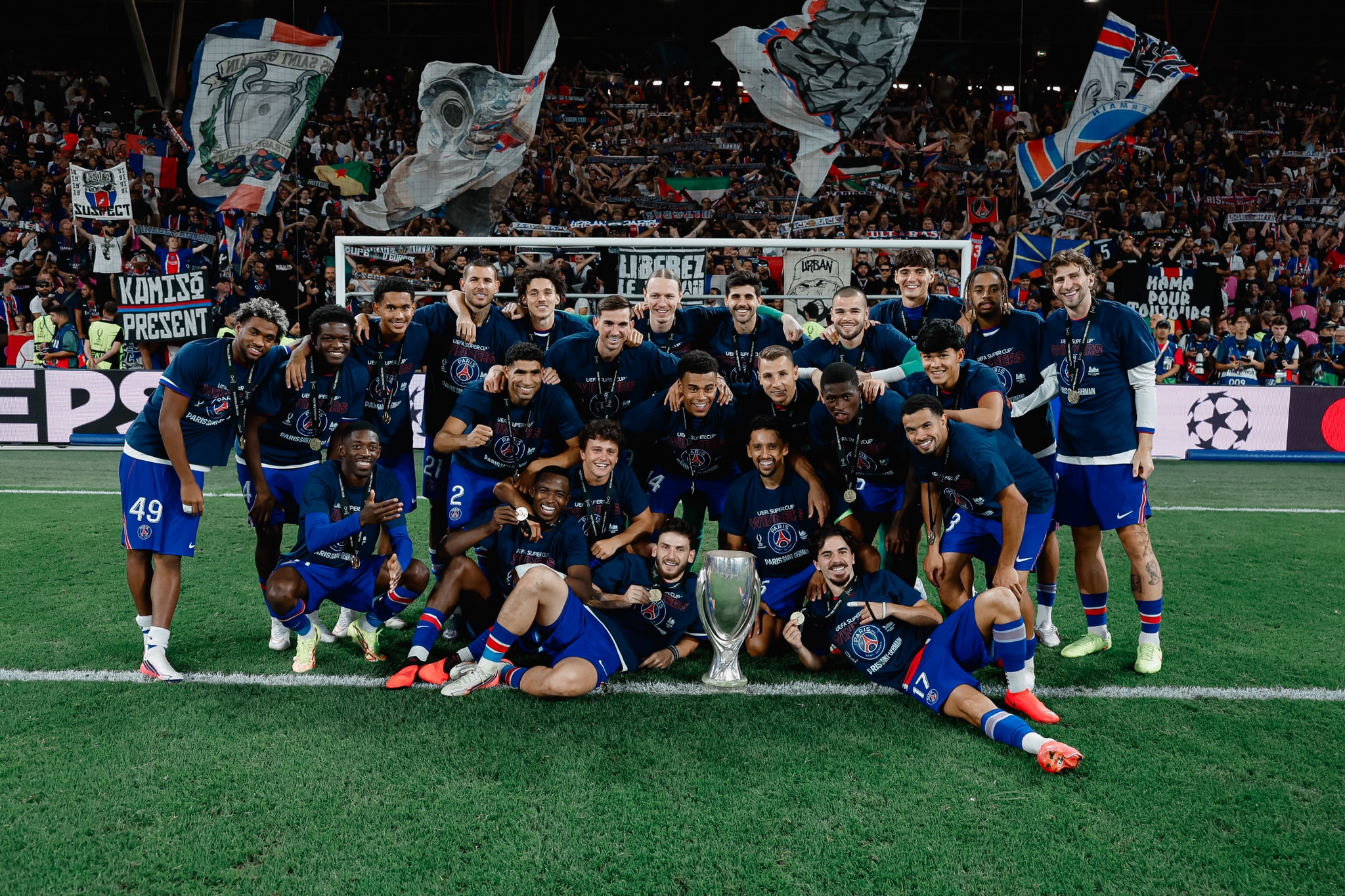 Desire Doue Bawa PSG Kalahkan Aston Villa, Paris Juara Piala Super Eropa 2 Tahun Beruntun