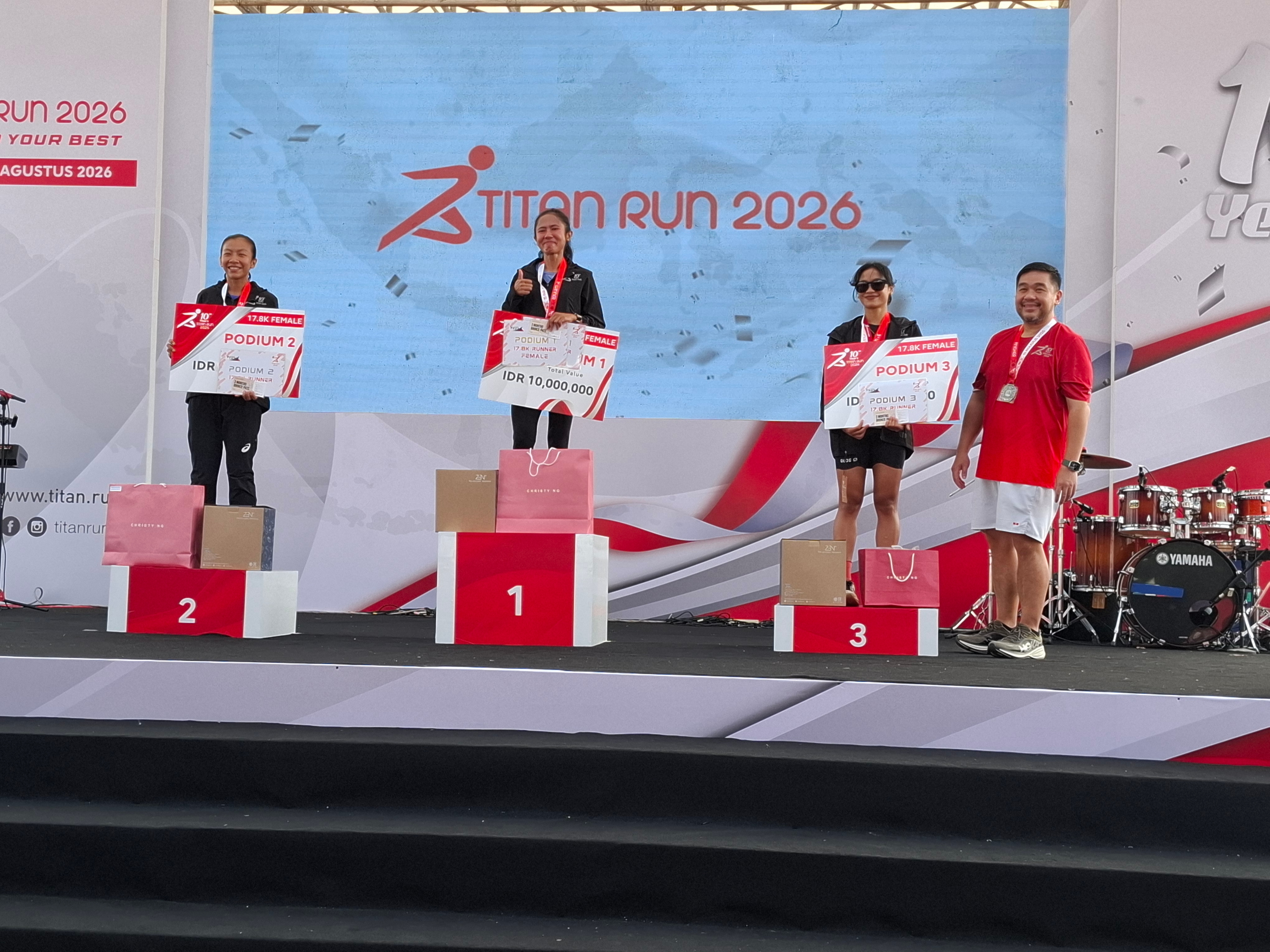 Rayakan Satu Dekade Hadir, Titan Run 2026 Pecahkan Rekor MURI 
