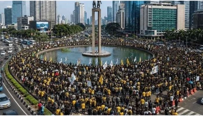 Demo Hari Ini di Bundaran HI, BEM UI Bawa 8 Tuntutan, Apa Saja Isinya?