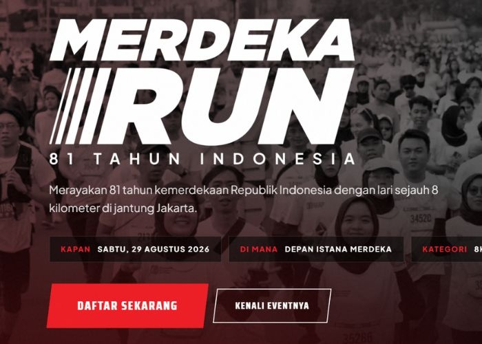 Link Pendaftaran Merdeka Run 2026, Cek Cara Daftar dan Jadwal Larinya!