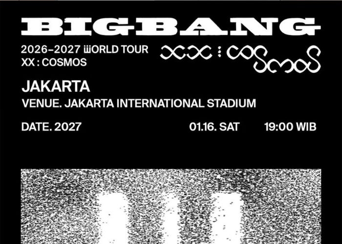 Link War Tiket BIGBANG Jakarta 2027 Besok 20 September, General Sale Dibuka Jam 10.00 WIB