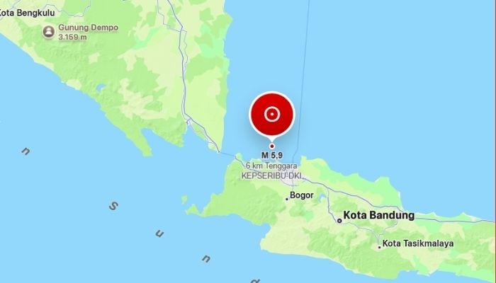 Gempa Kepulauan Seribu Hari Ini M 5,9 Terasa di Mana Saja? Ini Daftar Wilayahnya