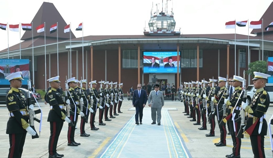 Eratnya Persahabatan Indonesia-Mesir, Prabowo Antarkan Langsung Keberangkatan Presiden El-Sisi