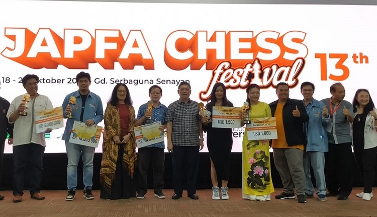 GM Susanto dan WCM Cecilia Terkuat di Japfa Chess Festival 2023, Berikut Para Juara Semua Kelompok