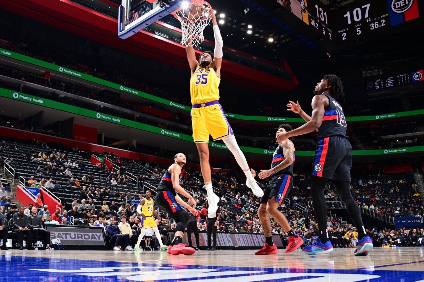 NBA Hari Ini: Bangkit Setelah Dikalahkan Sixers, Lakers Taklukkan Pistons dengan Selisih 26 Angka
