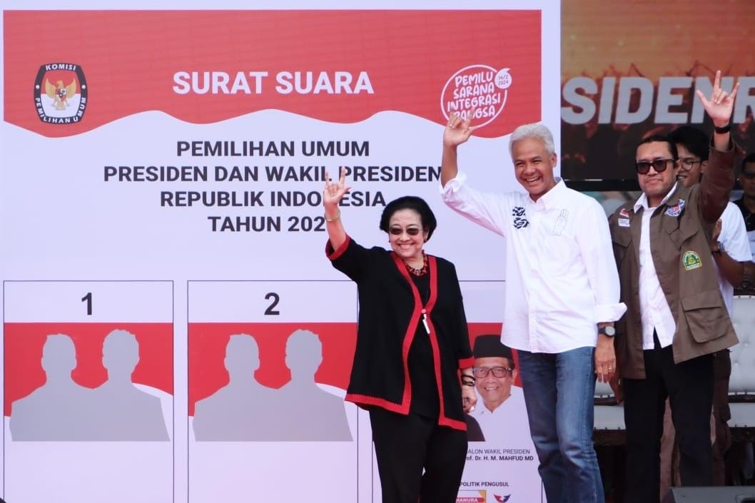 Dampingi Ganjar Kampanye Akbar, Megawati Ingatkan Soal Kecurangan Terselubung