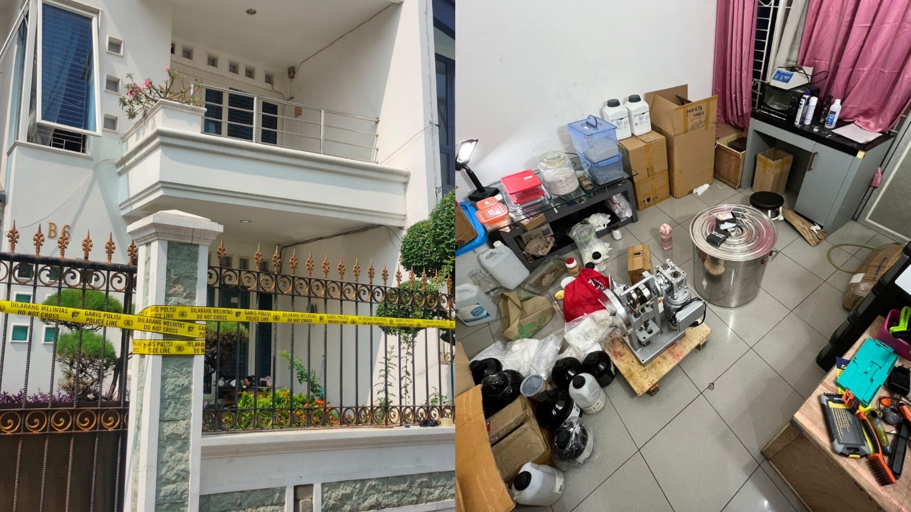 Bareskrim Polri Bongkar Pabrik Ekstasi Dikendalikan Fredy Pratama di Sunter Jakut