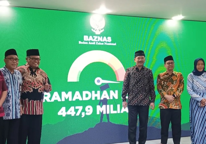 Baznas Himpun Dana Rp447,9 Miliar dari ZIS Selama Ramadhan