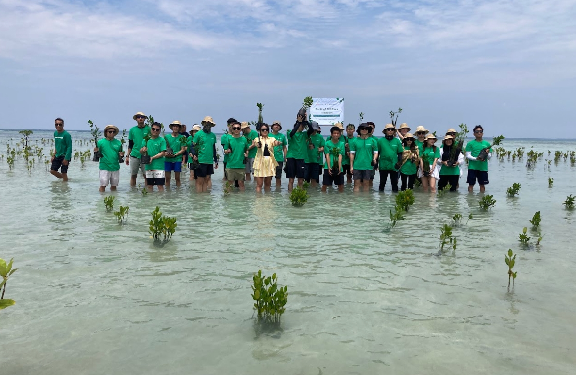 Hikvision Rayakan Hari Lingkungan Hidup dengan Tanam Mangrove di Pulau Pari