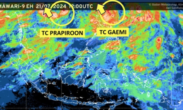 Ada Badai Tropis Gaemi dan Prapiroon, Masyarakat Diminta Waspadai Hujan Lebat dan Gelombang Tinggi