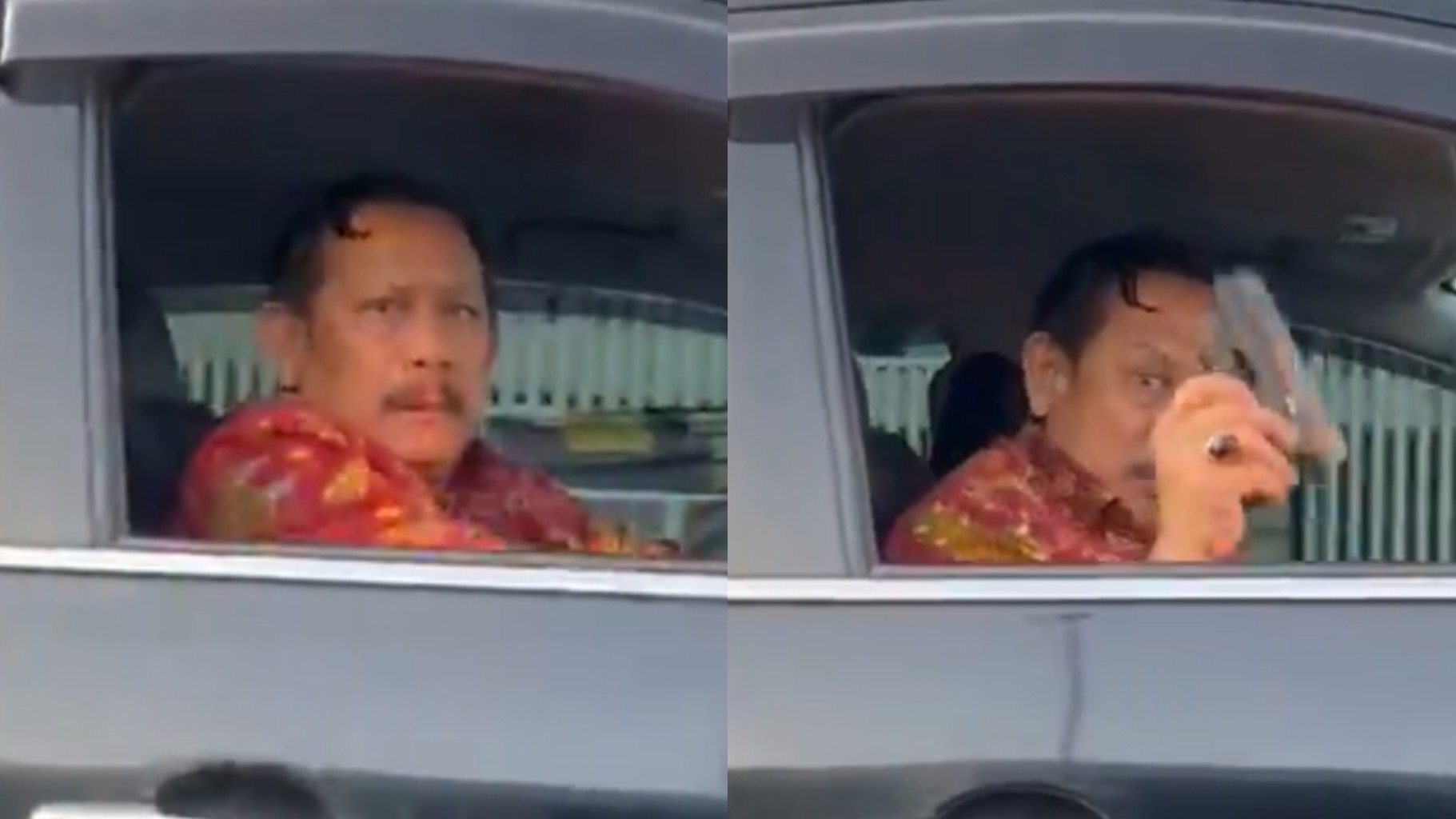 Viral: Pengemudi Pajero Sport Tunjukkan Pistol Setelah Penyerempetan di Flyover Kalibata