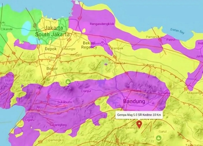 Badan Geologi Catat Tidak Ada Dampak Keretakan Tanah dari Gempa Jabar