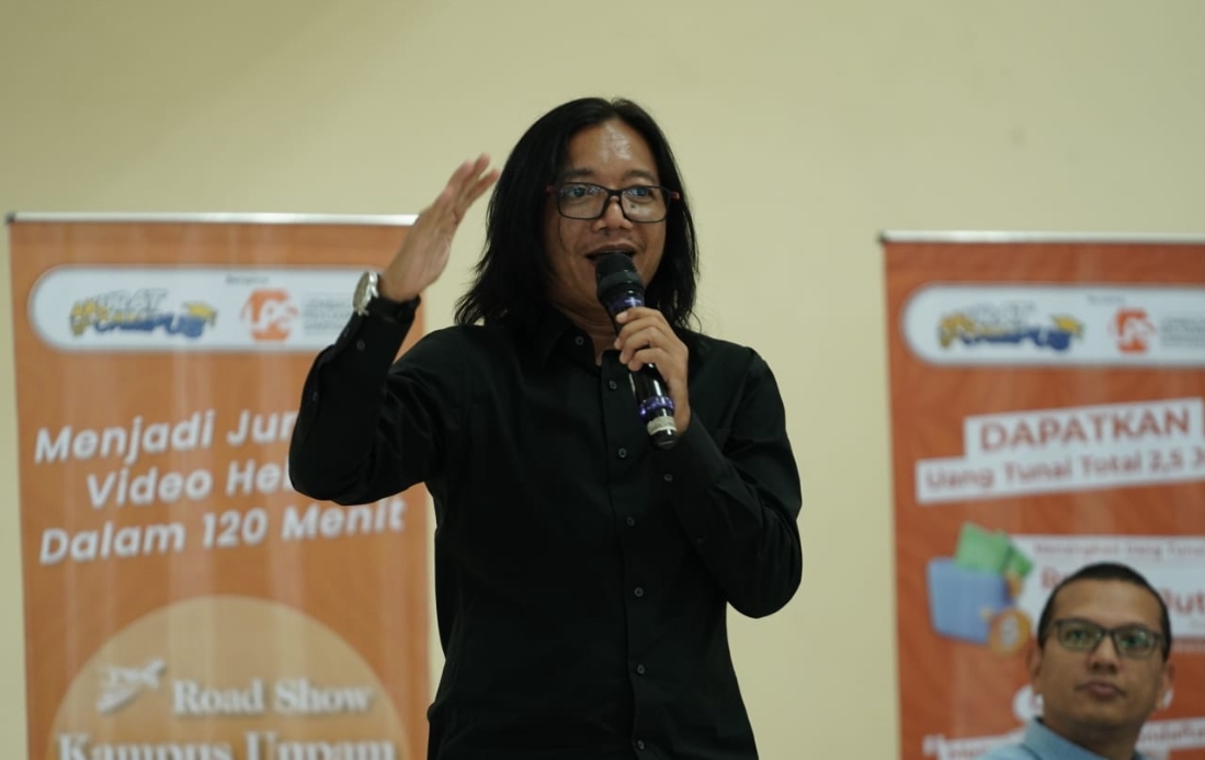 Bos TA-PRO Berbagi Tips Mendapatkan Cuan dari Menjadi Konten Kreator di Hadapan Mahasiswa Unpam