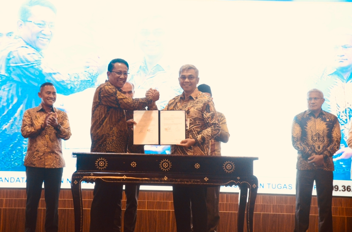 KPK dan Kemenkum Teken MoU untuk Perkuat Pemberantasan Korupsi