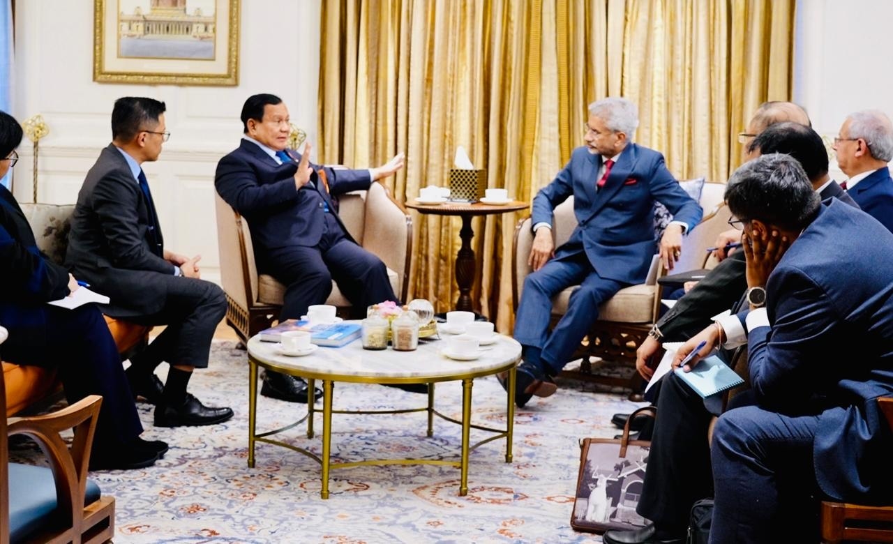 Menlu India Kunjungi Presiden Prabowo di Hotel Tempat Menginap di New Delhi