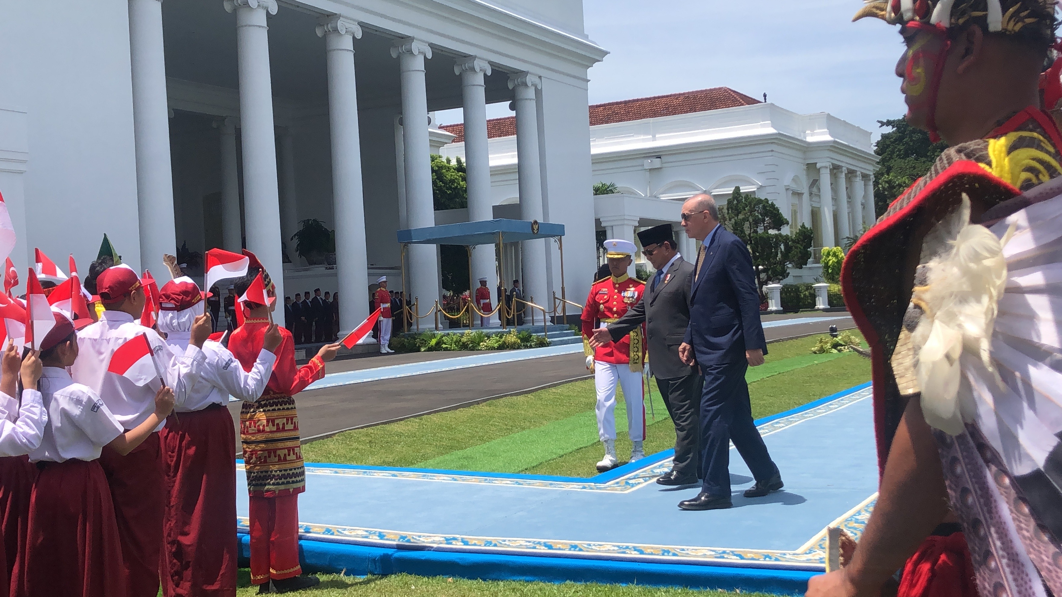 Erdogan Tiba di Istana Bogor, Dikawal 75 Tentara Berkuda
