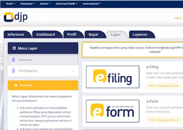 DJP: 6 Juta Wajib Pajak Sudah Lapor SPT, Masih Tersisa 9 Juta