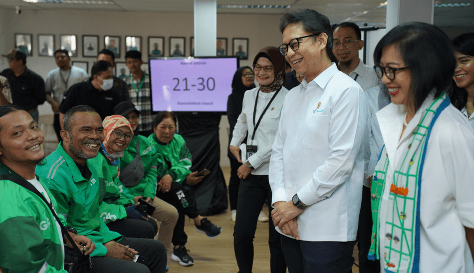 Menkes Tinjau Program Cek Kesehatan Gratis Grab