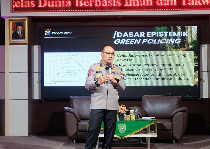 Kapolda Riau Gagas Konsep Green Policing, Pelaksanaan Polri Presisi di Provinsi Riau