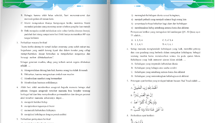 Inilah Kunci Jawaban Agama Islam Kelas 9 Halaman 165 Kurikulum Merdeka pada Pilihan Ganda