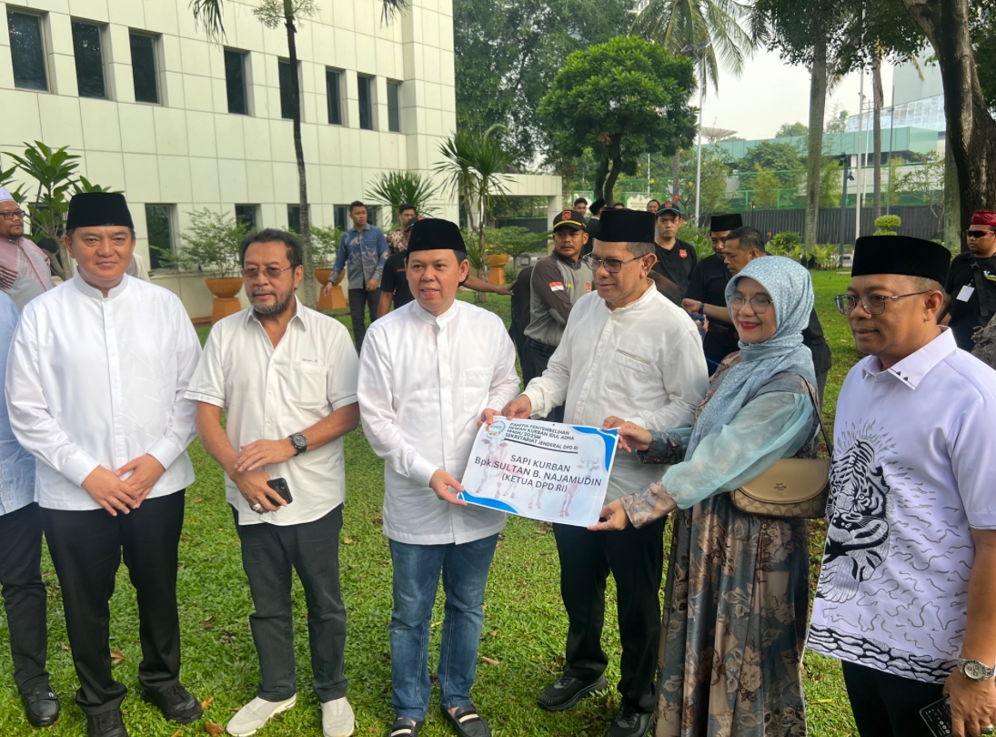 DPD RI Gelar Pemotongan Hewan Kurban Iduladha 1446 H, Bagikan Daging ke Masyarakat Sekitar