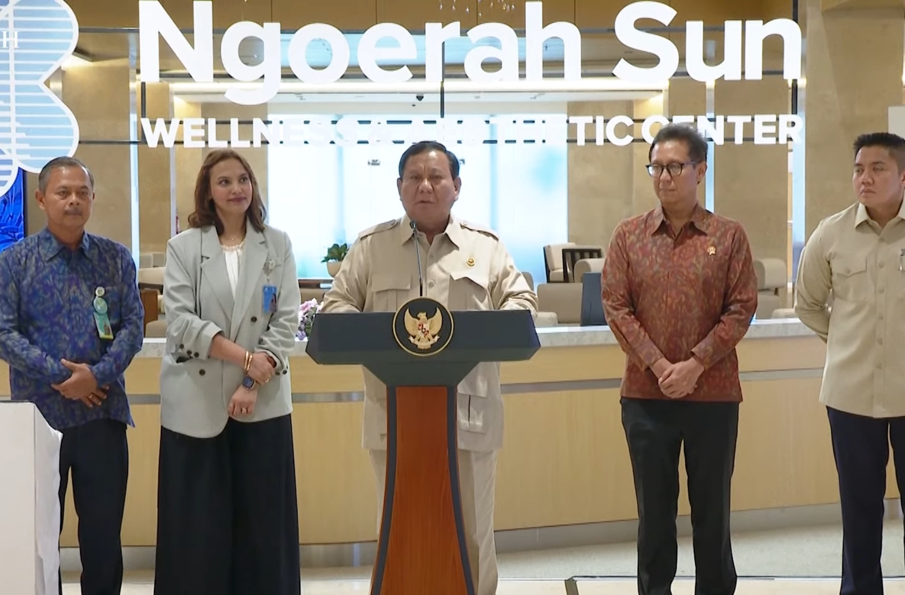 Prabowo Resmikan Pusat Layanan Estetika dan Kebugaran Bertaraf Internasional di Bali