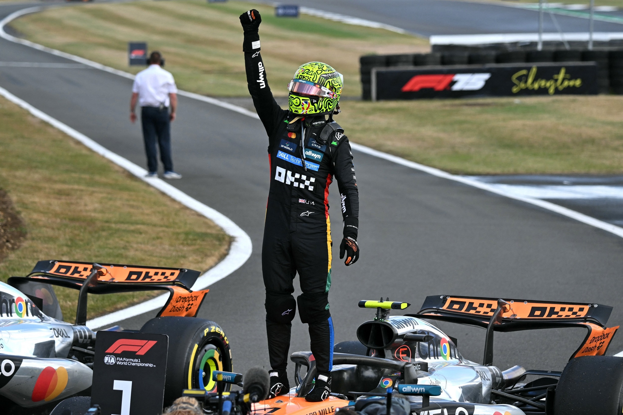 F1 GP Inggris: Lando Norris Juara di Silverstone untuk Pertamakali, Nico Hulkenberg Podium Perdana