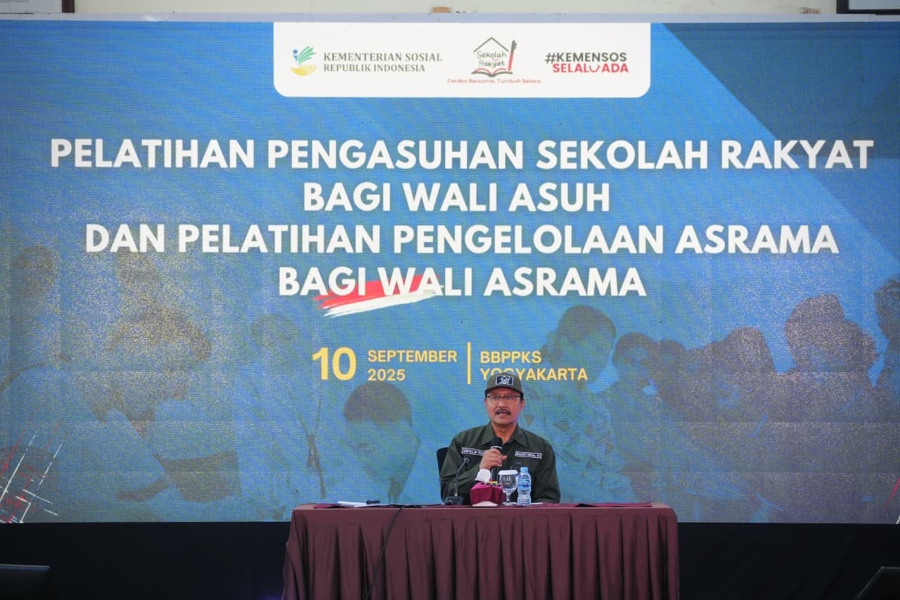 Buka Pelatihan Wali Asuh dan Asrama Sekolah Rakyat, Mensos Ingatkan Tak Boleh Ada 3 Hal Ini