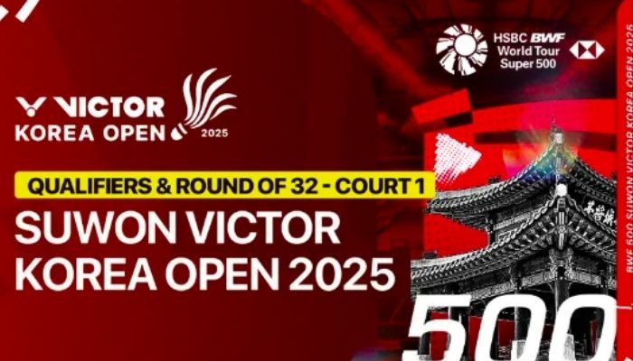 Link Live Streaming Korea Open 2025: Cek Jadwal Lengkap dan Aksi Pebulu Tangkis Indonesia