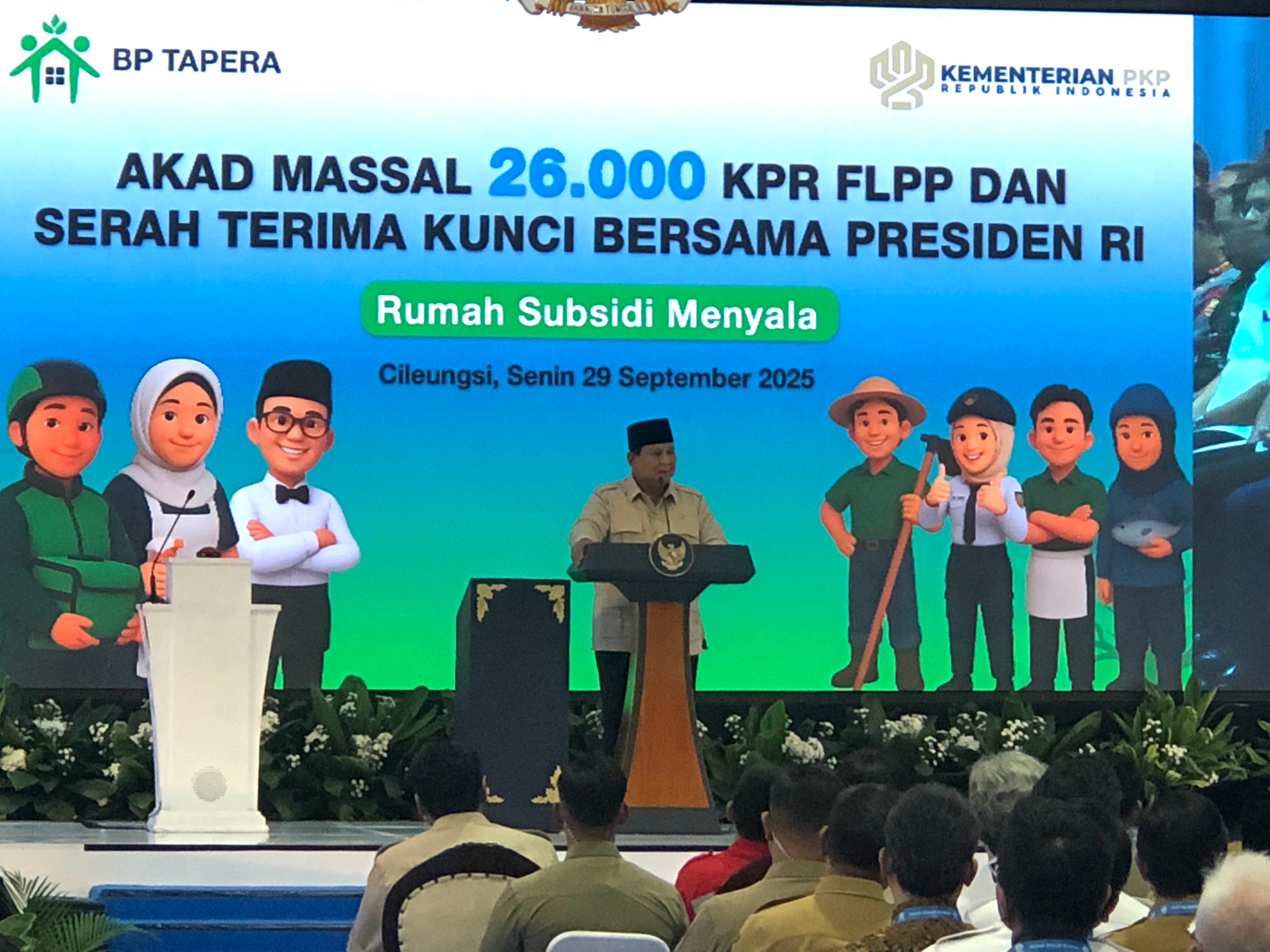 Presiden Prabowo Resmikan 26 Ribu Rumah FLPP, Tegaskan Komitmen Perumahan untuk Rakyat