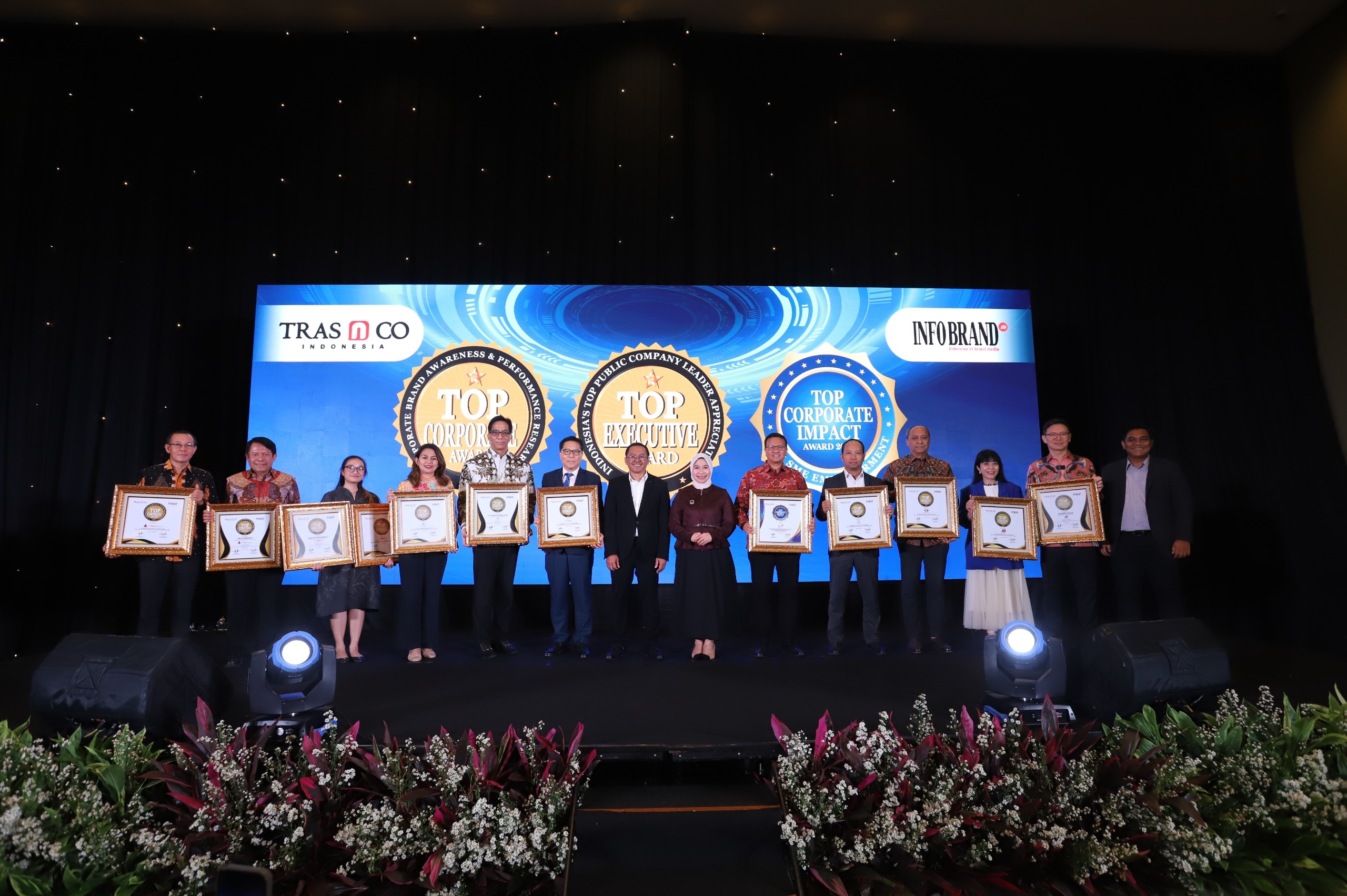 Infobrand.id dan Tras N Co Indonesia Apresiasi Kinerja Emiten dan Pemimpin Korporasi di Top Corporate & Executive Award 2025