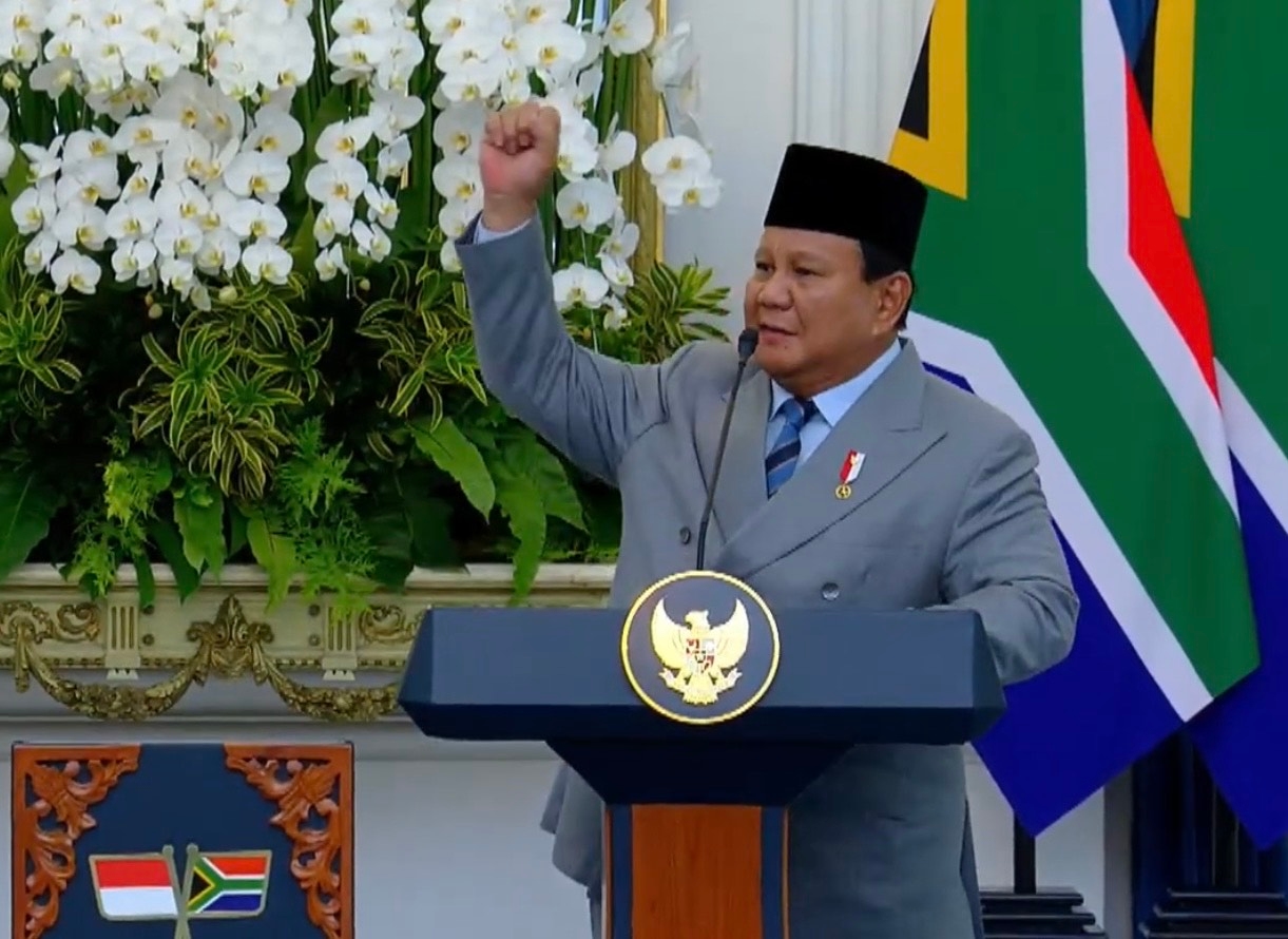 Momen Prabowo Serukan Slogan Perjuangan 'Amandla', Bikin Delegasi Afrika Selatan Terpukau 