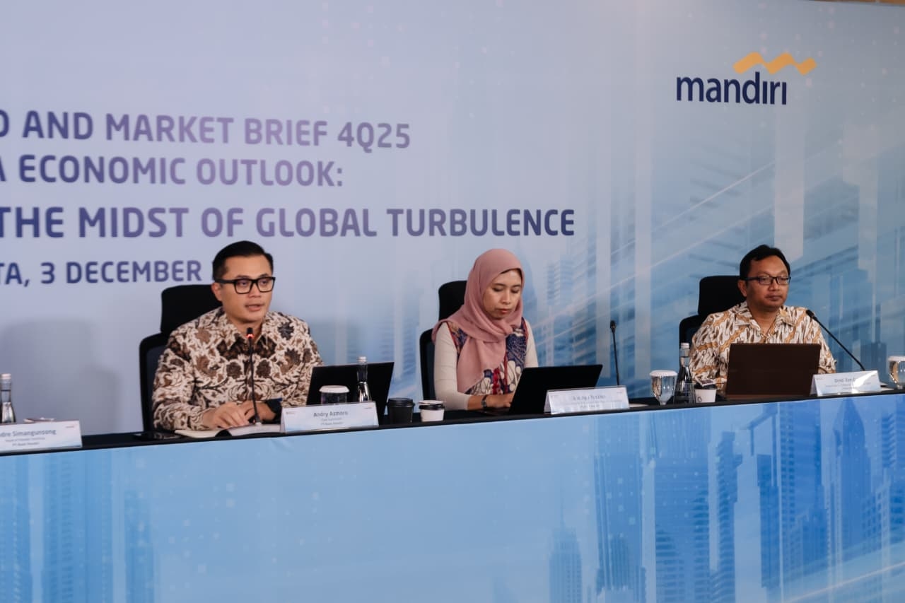 Bank Mandiri Taksir Pertumbuhan Ekonomi RI Tembus 5,2 Persen di 2026
