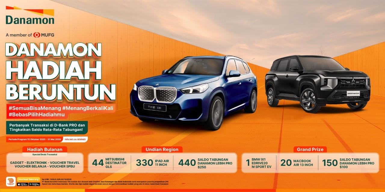Danamon Hadiah Beruntun 5.0 Hadir dengan 3 Skema Baru dan Hadiah Lebih Banyak