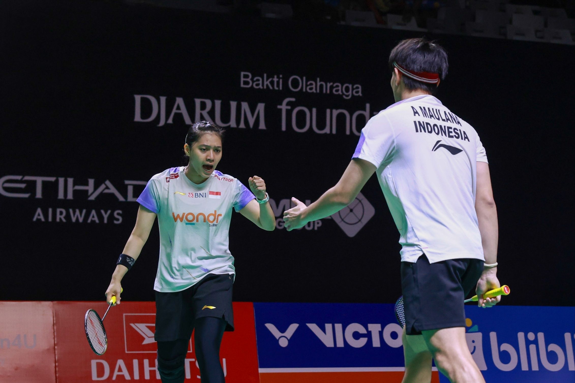 Indonesia Masters: ​Nyaris Terkejar Usai Unggul 20-11, Adnan/Indah Amankan Tiket Perempat Final